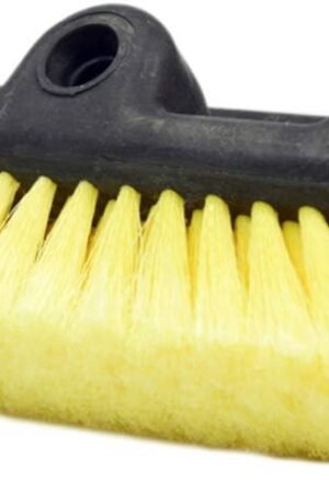 10" Car Wash Brush Head with Soft Bristle for Auto RV Truck Boat Camper Exterior Washing Cleaning, Yellow