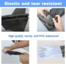 Chemical Resistant, Long Rubber, Heavy Duty Waterproof Gloves for Chemical and Acid Work, 25 inches, Large-(Blue)