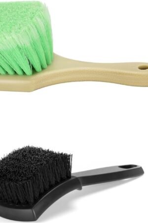Wheel Rim & Tire Brush Set, Soft & Stiff Bristle Wash Cleaning Supplies Kit for Car Body Exterior Surface, Carpet, Truck,SUV,RV,Motorcycle