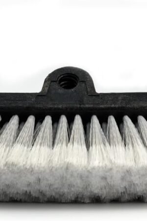 12" Car Wash Brush with Soft Bristle for Auto RV Truck Boat Camper Exterior Washing Cleaning, Grey