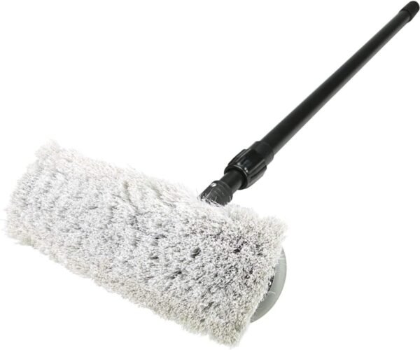 Deluxe Car Wash 8" Dip Brush with Bumper and 27-48" Extension Handle , Black - Image 2