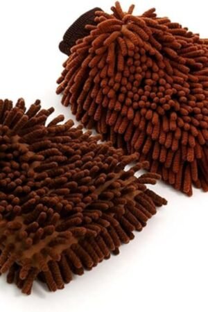 2 Pcs Microfiber Wash Glove, Chenille Car Cleaning Mitt for Superior Cleaning Results