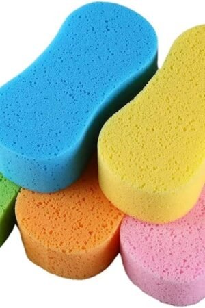 Car Wash Sponge, 3 Pack Extra Thick Large Colorful Cleaning Sponge Multi-Purpose for Bathroom Kitchen Bike Boat (Random 3-Color Mix)
