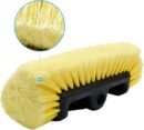 10" Car Wash Brush Head with Soft Bristle for Auto RV Truck Boat Camper Exterior Washing Cleaning, Yellow