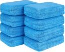 Microfiber Applicator Pads, Scratch-Free Car Wash Sponge for Cleaning, Premium Wax Foam Applicator Pads for Car Detailing, 5”x3”, 8Pack