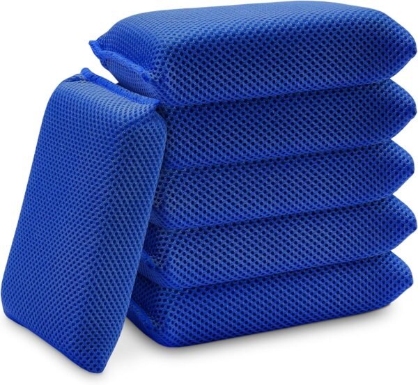 Bug Remover Car Wash Sponge (6 Pack) Bug and  Remover for Cars Exterior - Ultra Soft Mesh Car Wash Sponges Non Scratch